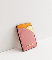 New Look Pink Orange and Yellow Sunrise Card Holder